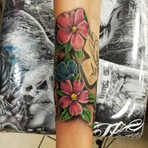 Jesse James Flower Tattoo Las Vegas