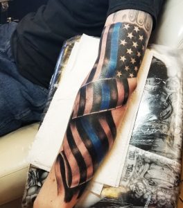 Jesse James American Flag Tattoo Las Vegas